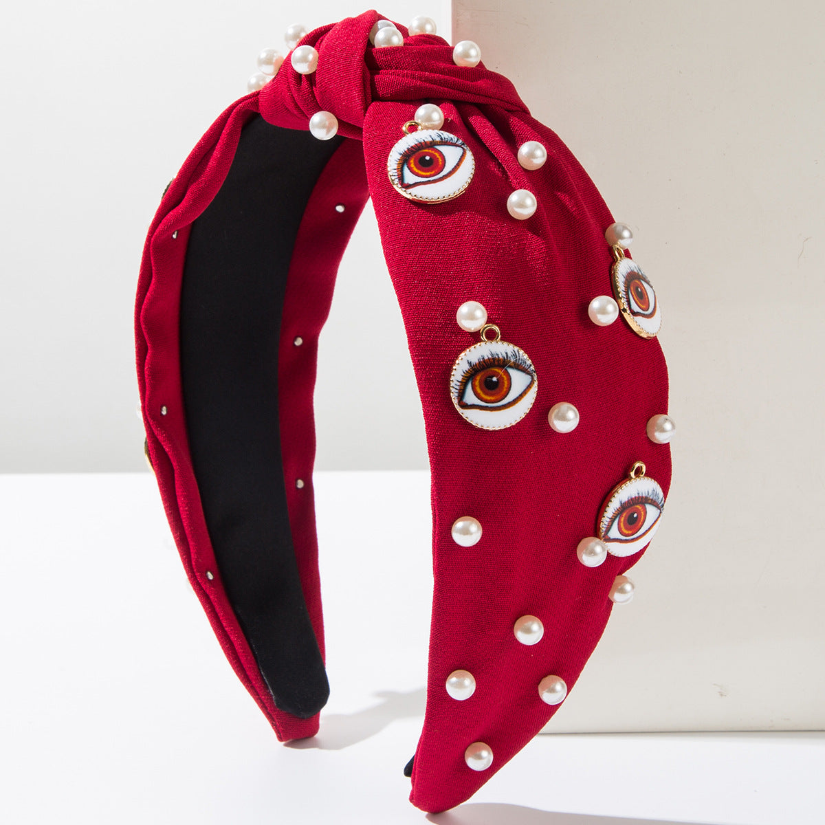 Wholesale Pearl round devil eye headband accessories
